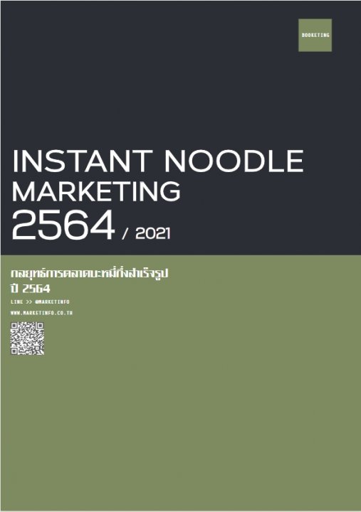 กลยุทธ์การตลาดบะหมี่กึ่งสำเร็จรูป ปี2564