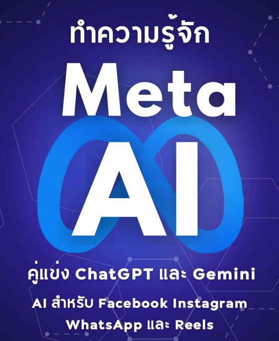 ทำความรู้จัก Meta AI คู่แข่ง ChatGPT และ Gemini AI สำหรับ Facebook Instagram WhatsApp และ Reels