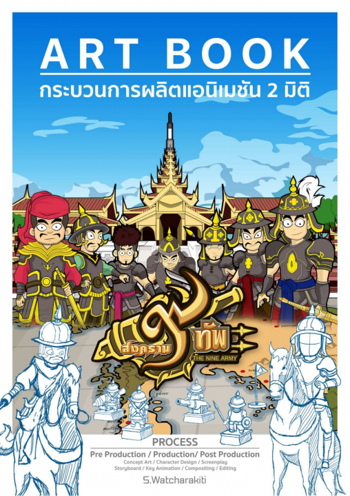 กระบวนการผลิตแอนิเมชัน 2 มิติ เรื่อง สงครามเก้าทัพ