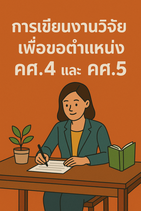 การเขียนงานวิจัยเพื่อขอตำแหน่ง คศ.4 และ คศ.5 เล่ม 2