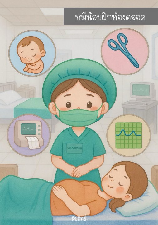 หมีน้อยฝึกห้องคลอด