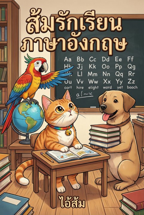 ส้มรักเรียนภาษาอังกฤษ