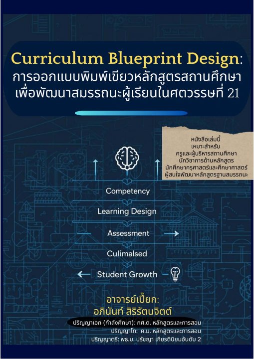 Curriculum Blueprint Design การออกแบบพิมพ์เขียวหลักสูตรสถานศึกษาเพื่อพัฒนาสมรรถนะผู้เรียนในศตวรรษที่ 21