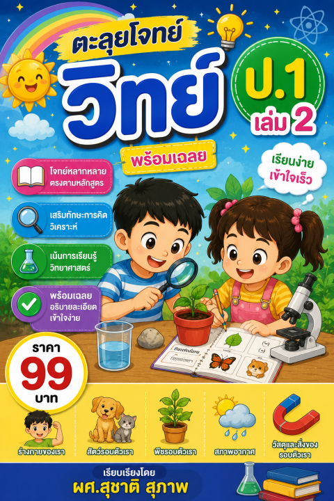 ตะลุยโจทย์ วิทย์ ป.1 เล่ม 2