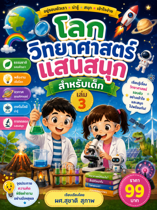 โลกวิทยาศาสตร์แสนสนุก สำหรับเด็ก เล่ม 3