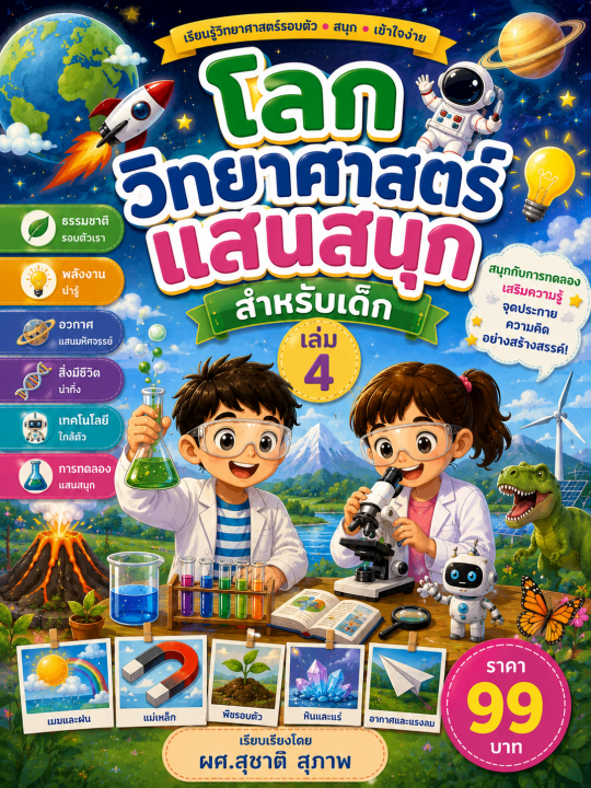 โลกวิทยาศาสตร์แสนสนุก สำหรับเด็ก เล่ม 4