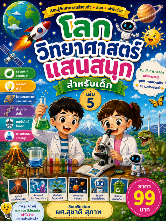 โลกวิทยาศาสตร์แสนสนุก สำหรับเด็ก เล่ม 5