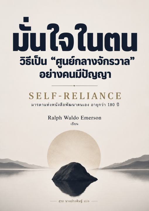 มั่นใจในตน SELF-RELIANCE วิธีเป็น "ศูนย์กลางจักรวาล" อย่างคนมีปัญญา