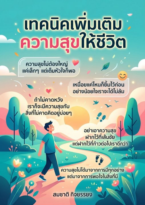 เทคนิคเพิ่มเติมความสุขให้ชีวิต