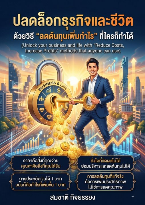 ปลดล็อกธุรกิจ-ชีวิต ด้วยแนวคิด ลดต้นทุน เพิ่มกำไร ที่ใครก็ทำได้