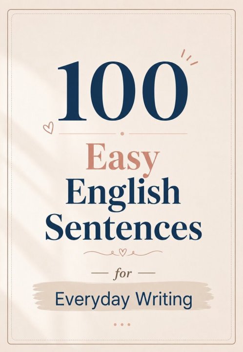 100 Easy English Sentences for Everyday Writing