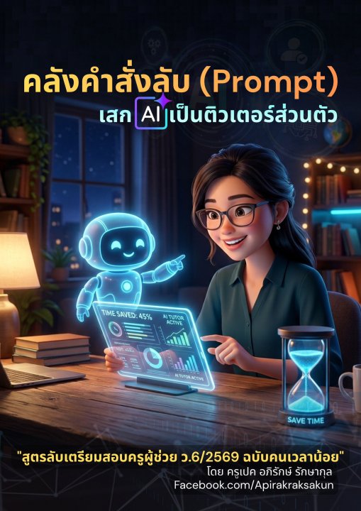 คลังคำสั่งลับ (Prompt) เสก AI เป็นติวเตอร์ส่วนตัว