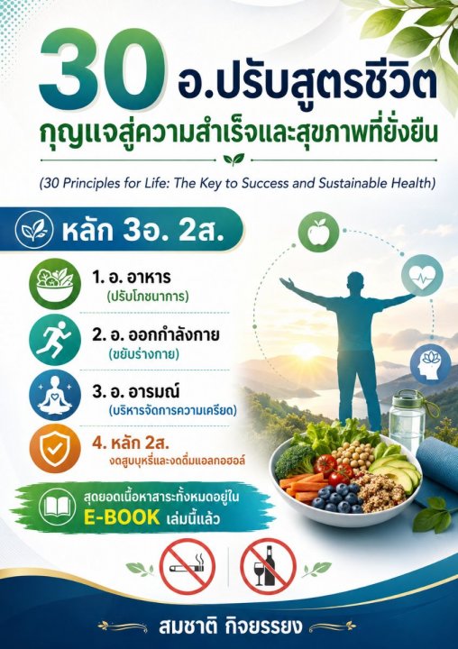 30 อ. ปรับสูตรชีวิตกุญแจสู่ความสำเร็จและสุขภาพที่ยั่งยืน