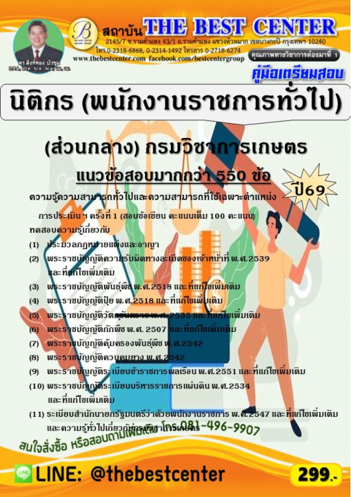 คู่มือสอบนิติกร (พนักงานราชการทั่วไป) (ส่วนกลาง) กรมวิชาการเกษตร ปี 69