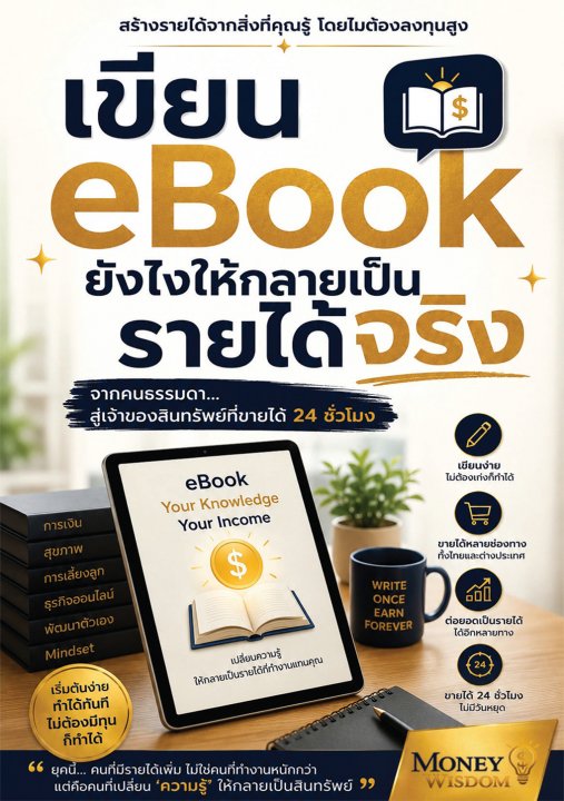 เขียน eBook ยังไงให้กลายเป็นรายได้จริง