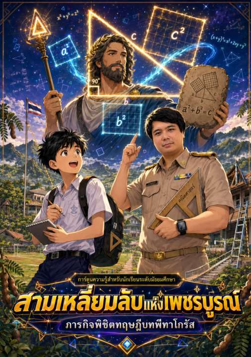 สามเหลี่ยมลับแห่งเพชรบูรณ์ : ภารกิจพิชิตทฤษฎีบทพีทาโกรัส