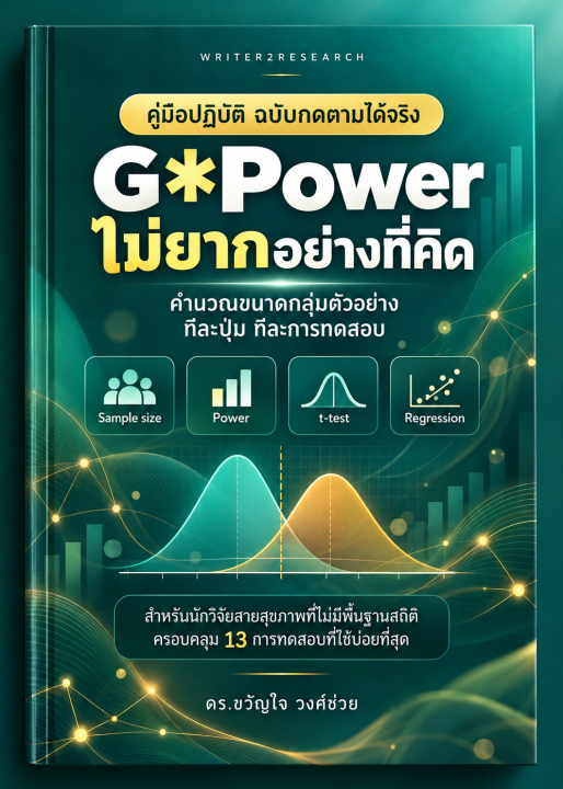 G*Power ไม่ยากอย่างที่คิด