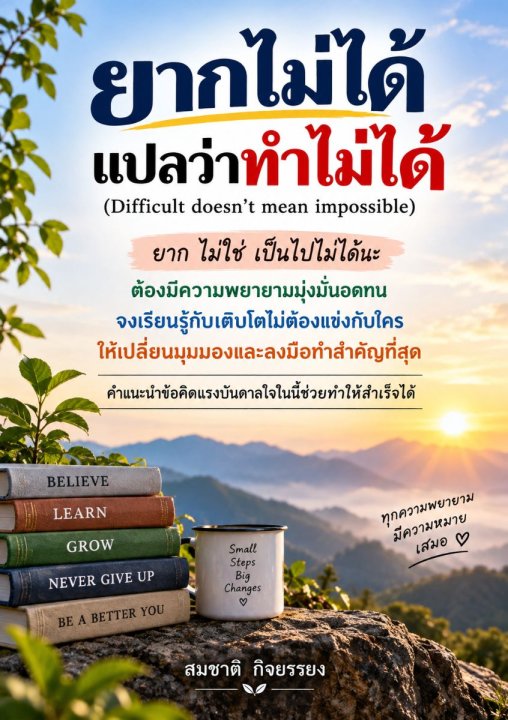 ยากไม่ได้แปลว่าทำไม่ได้