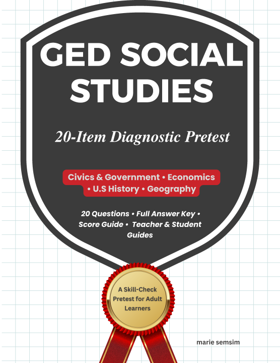 GED Social Studies Diagnostic Pretest: 20-Question Practice Test