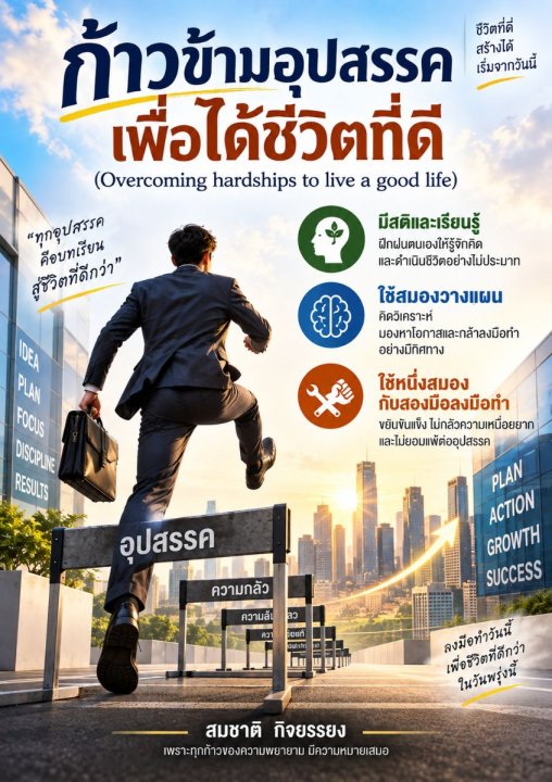 ก้าวข้ามอุปสรรคเพื่อได้ชีวิตที่ดี