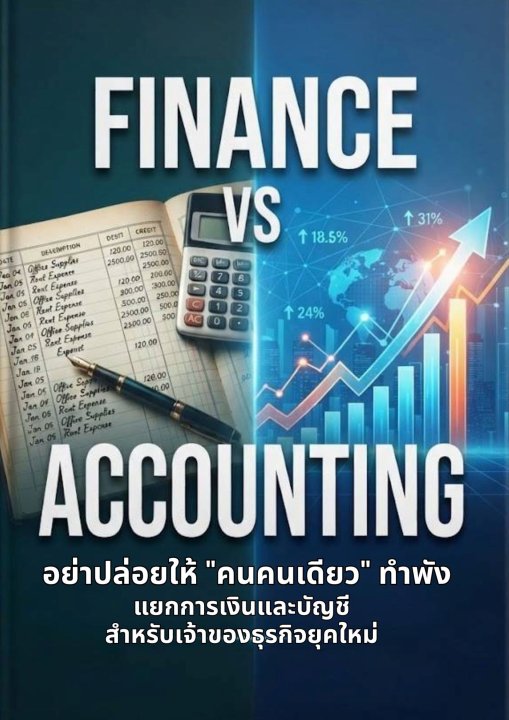 Finance vs. Accounting อย่าปล่อยให้คนคนเดียวทำพัง แยกการเงินและบัญชีสำหรับเจ้าของธุรกิจยุคใหม่