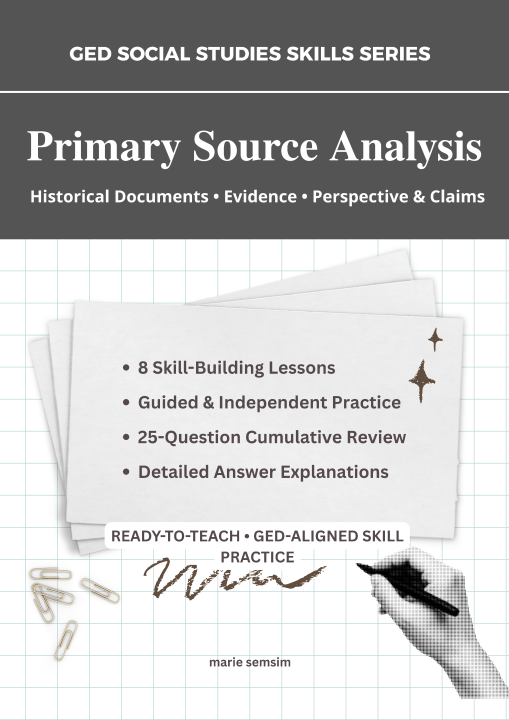GED Social Studies: Primary Source Analysis ฝึกวิเคราะห์เอกสารประวัติศาสตร์ เตรียมสอบ GED