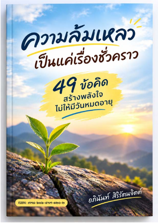 ความล้มเหลวเป็นแค่เรื่องชั่วคราว :49 ข้อคิด สร้างพลังใจ ไม่ให้มีวันหมดอายุ